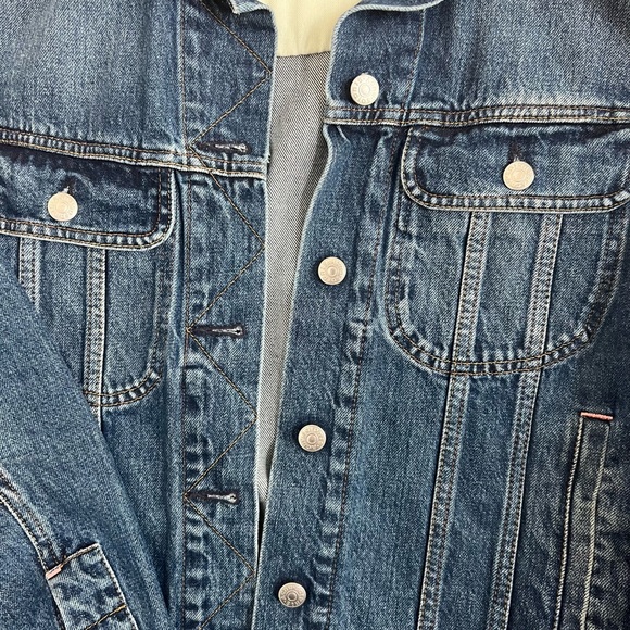 Acne Studios Lamp Mid Blue Denim Jacket Size 34 - Picture 8 of 9